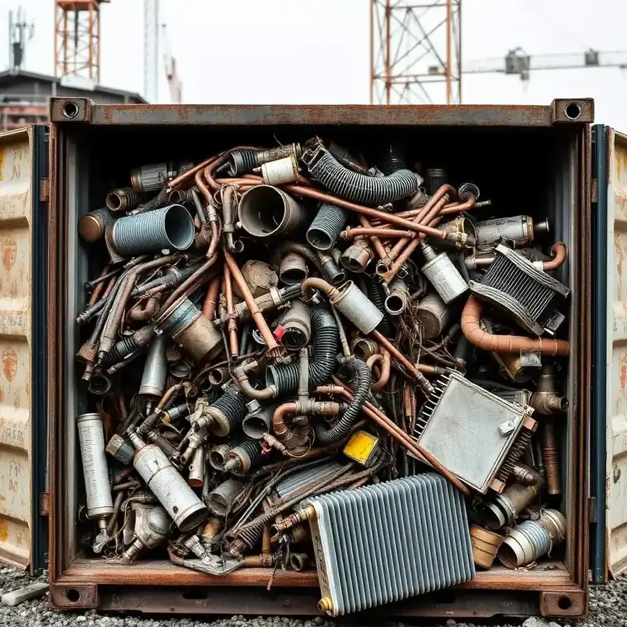 Container für sortenreine Entsorgung bei der Entkernung